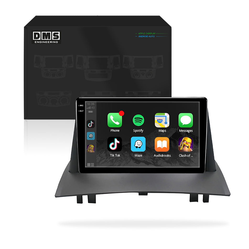 Renault Megane BA / BG / X84 (2002 - 2009) 9" Wireless Android 15 Head Unit for Apple CarPlay / Android Auto