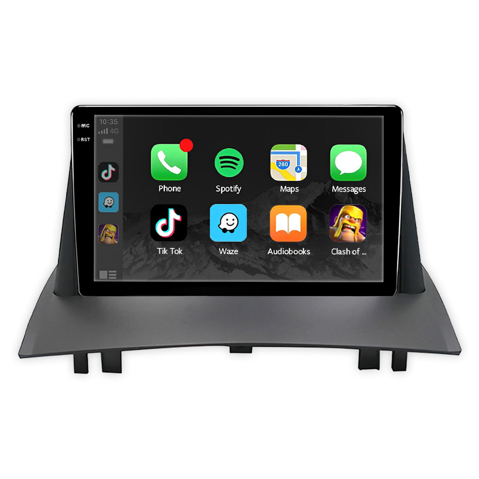 Renault Megane BA / BG / X84 (2002 - 2009) 9" Wireless Android 15 Head Unit for Apple CarPlay / Android Auto