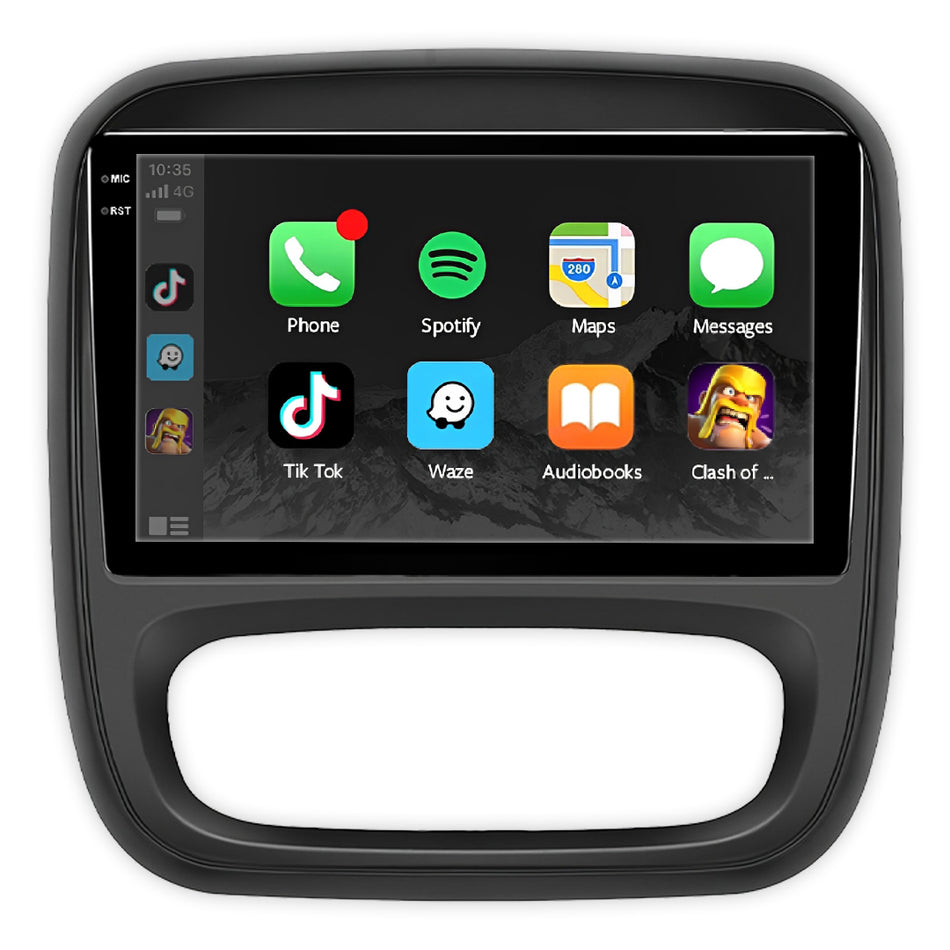 Renault Trafic X82 (2014 - 2021) 9" Wireless Android 15 Head Unit for Apple CarPlay / Android Auto