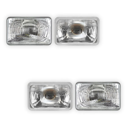 Toyota LandCruiser 80 Series (1990 - 1998) 6" x 4" Halogen OEM Style Headlights LH + RH