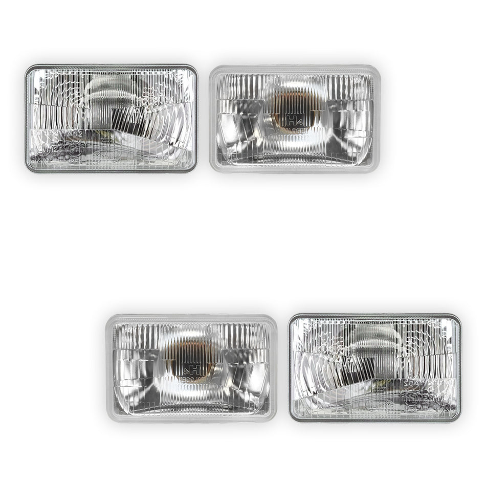 Toyota LandCruiser 80 Series (1990 - 1998) 6" x 4" Halogen OEM Style Headlights LH + RH