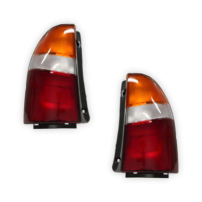 Mitsubishi Lancer CE (1998 - 1999) Red / Clear OEM Style Tail Lights LH + RH