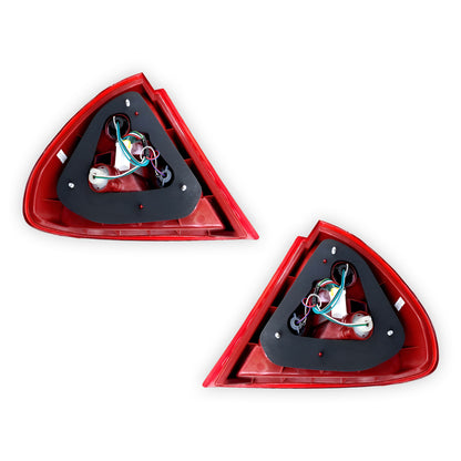 Mitsubishi Lancer CE (1996 - 1998) Red / Clear OEM Style Tail Lights LH + RH