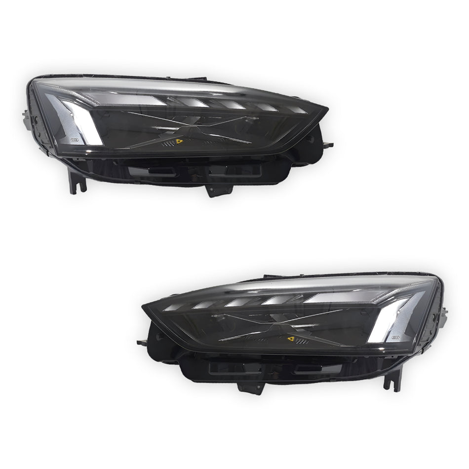 Audi A5 F5 (2020 - 2023) Genuine Black Matrix Headlights LH + RH