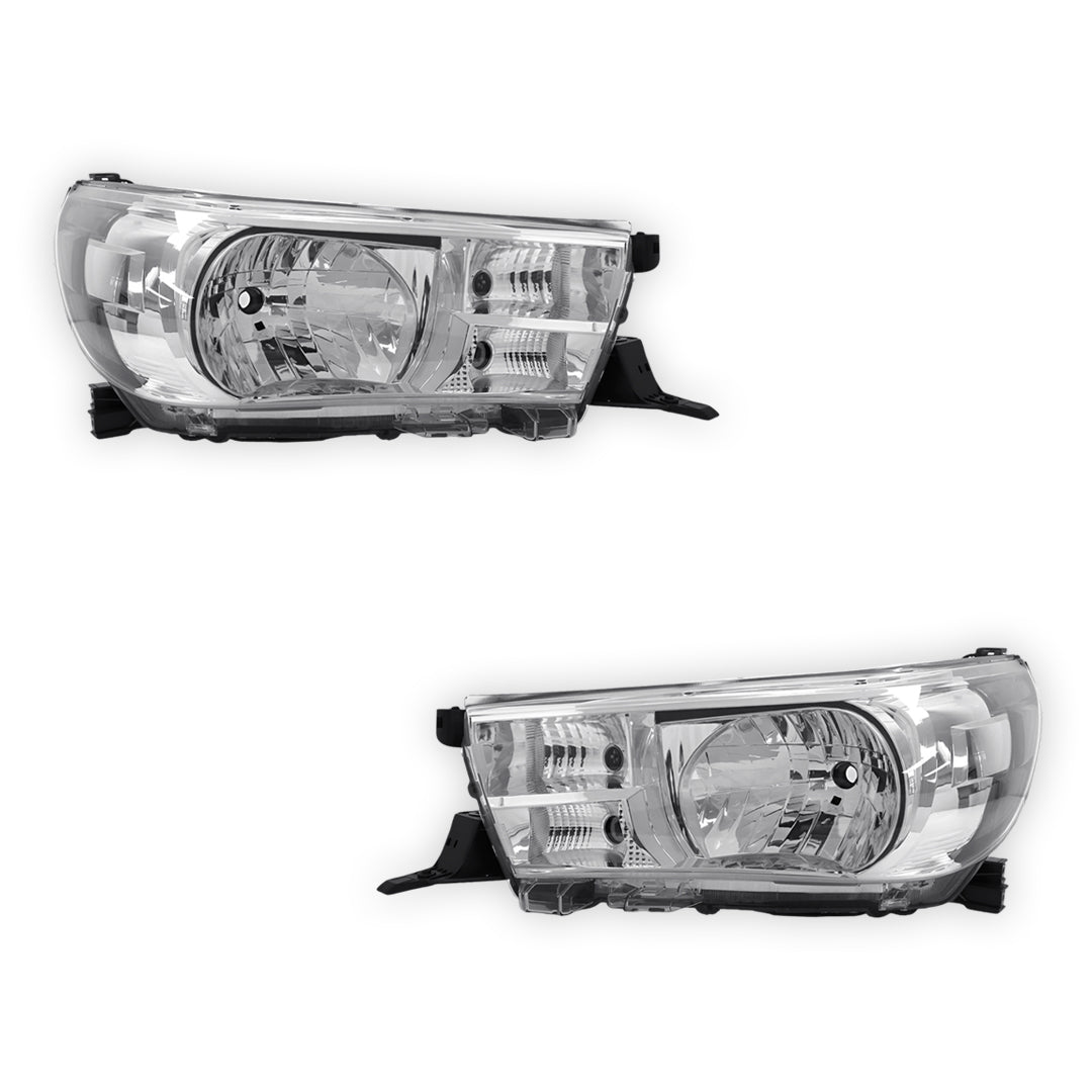 Toyota HiLux 2WD Workmate 2 (2017 - 2025) OEM Style Headlights LH + RH