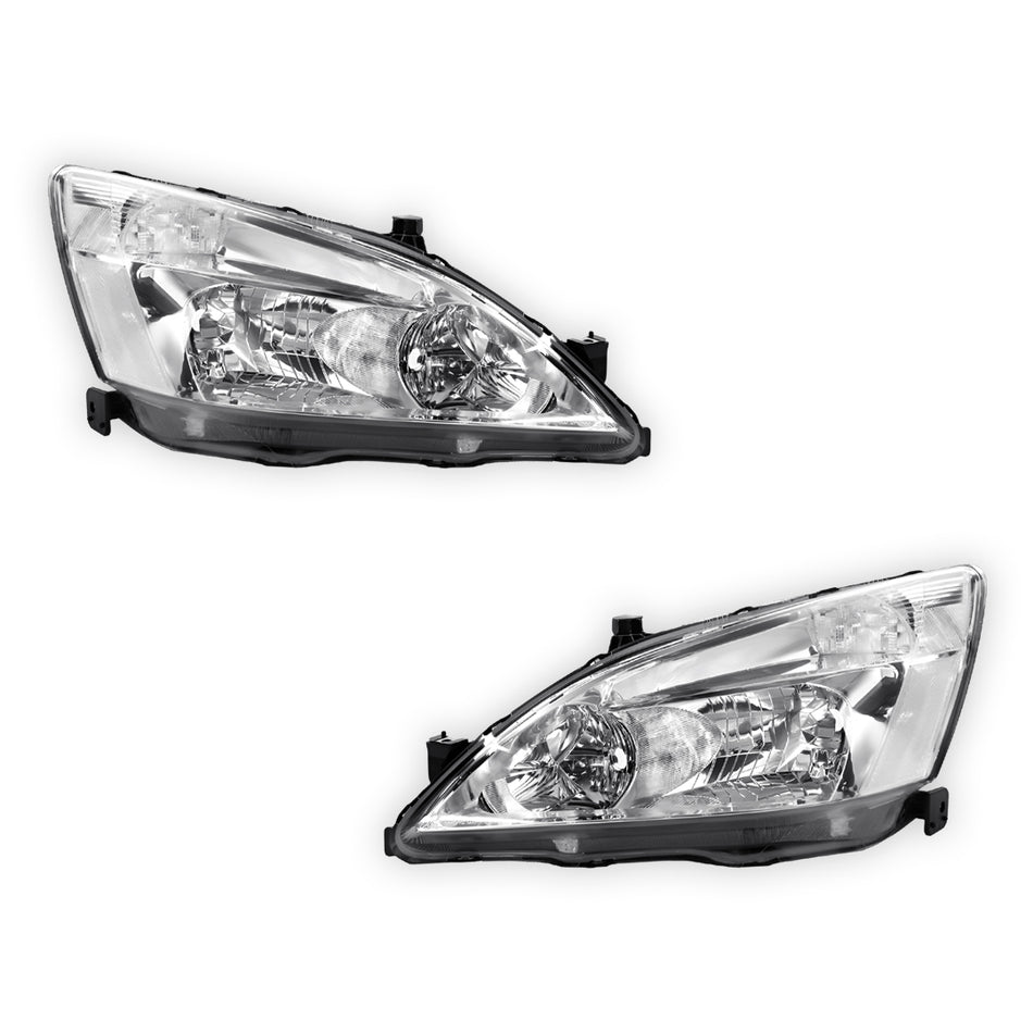 Honda Accord CM Series 1 (2002 - 2006) OEM Style Headlights LH + RH