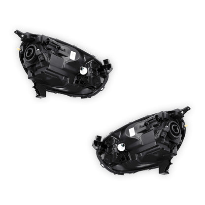Nissan Micra K13 (2010 - 2015) Genuine Clear / Black Xenon Electric Headlights LH + RH