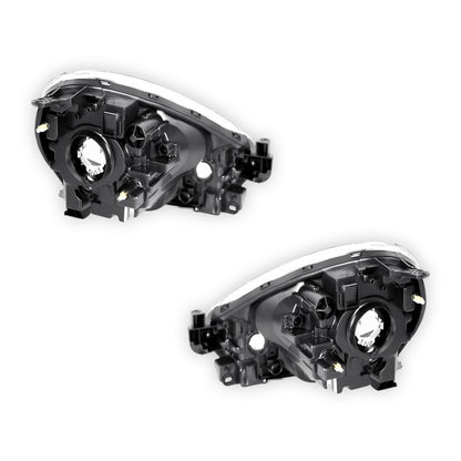 Nissan Micra K13 (2010 - 2015) Genuine Clear / Black Xenon Manual Headlights LH + RH