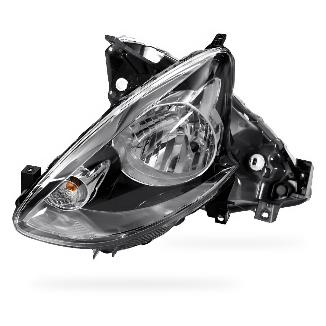 Ultimate Components Left Headlight For Nissan Micra K13 2013-2017 - Black Inner, Halogen, Passenger Side-1379153