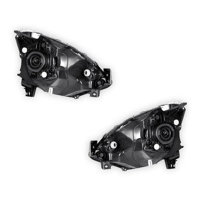 Nissan Micra K13 (2015 - 2016) Genuine Black Halogen Headlights LH + RH