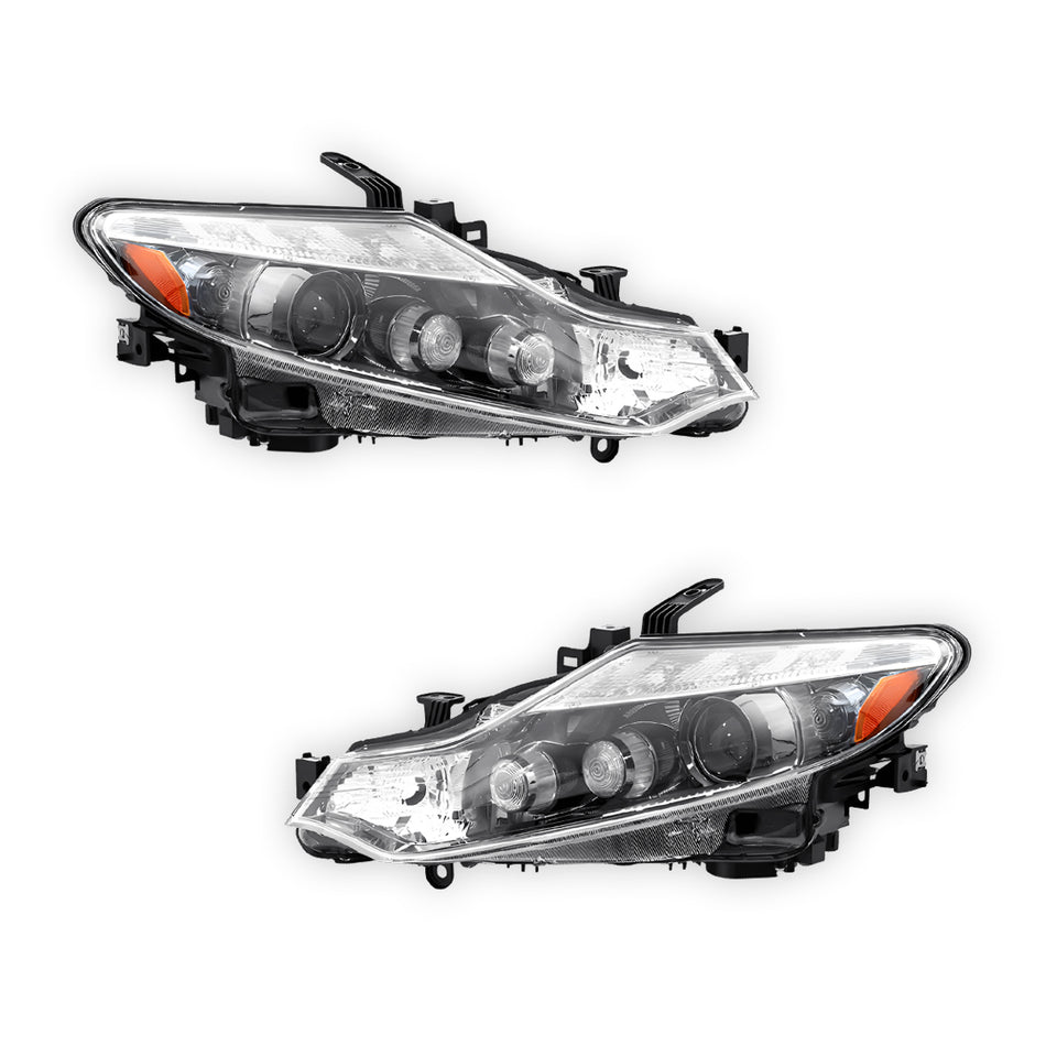 Nissan Murano Z51 (2008 - 2011) Genuine Black Xenon Headlights LH + RH