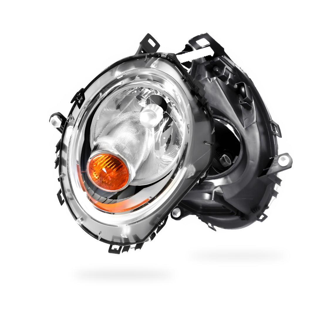 Mini Cooper R56 (2007 - 2010) OEM Style Headlights With Motor Amber Cap LH + RH