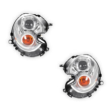 BMW  Cooper R56 (2007 - 2010) OEM Style Xenon Headlights With Amber Indicator LH + RH