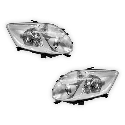 Toyota Corolla E150 (2007 - 2009) Clear Non-Xenon OEM Style Headlights LH + RH
