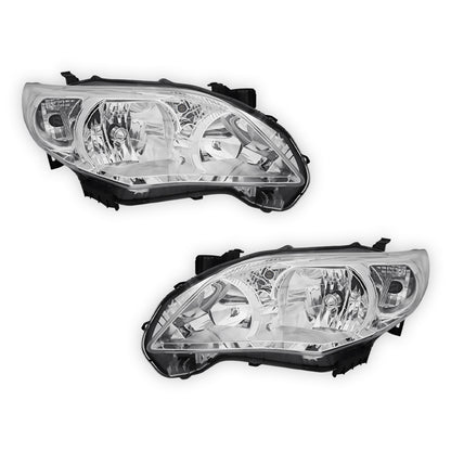 Toyota Corolla E150 (2010 - 2013) OEM Style Non-Xenon Headlights LH + RH