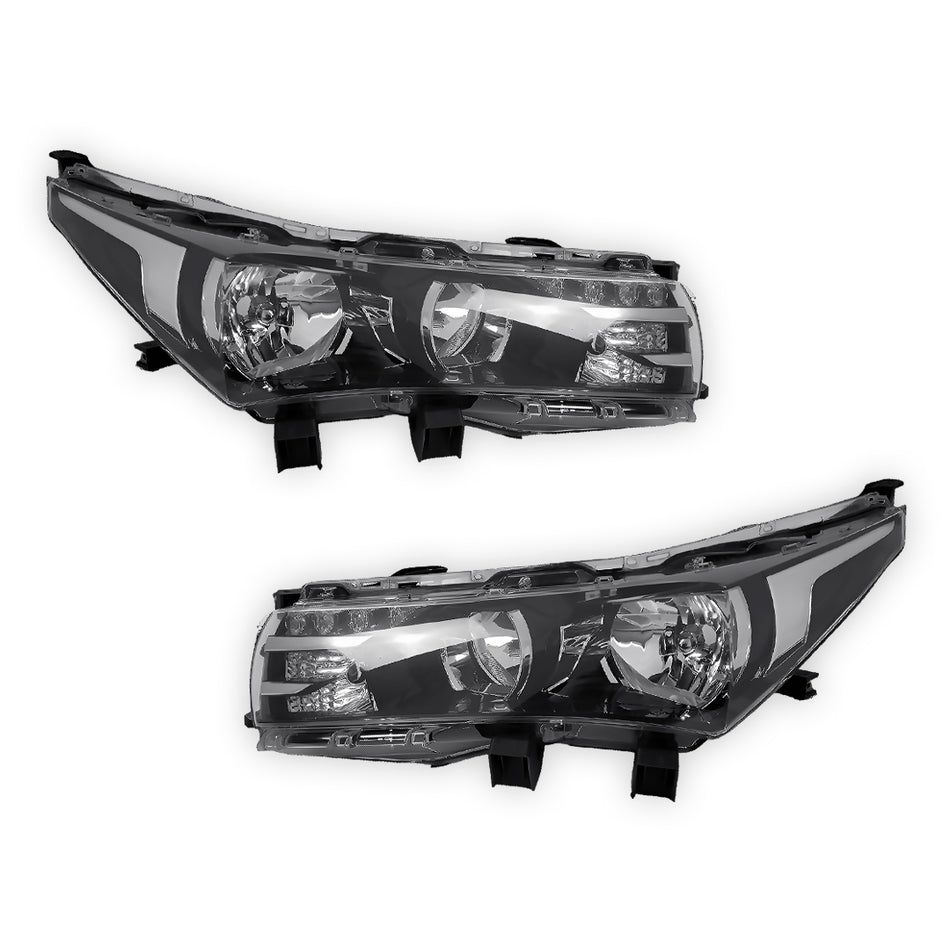 Toyota Corolla ZRE172 (2013 - 2016) OEM Style Non-LED Headlights LH + RH