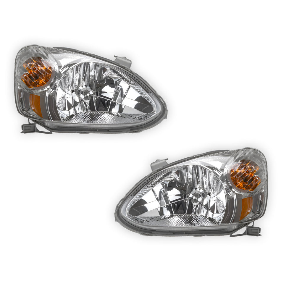 Toyota Echo NCP Sedan (2002 - 2005) OEM Style Headlights LH + RH