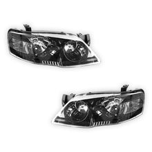Ford Fairmont BF Series 2 (2006 - 2008) Black OEM Style Headlights LH + RH