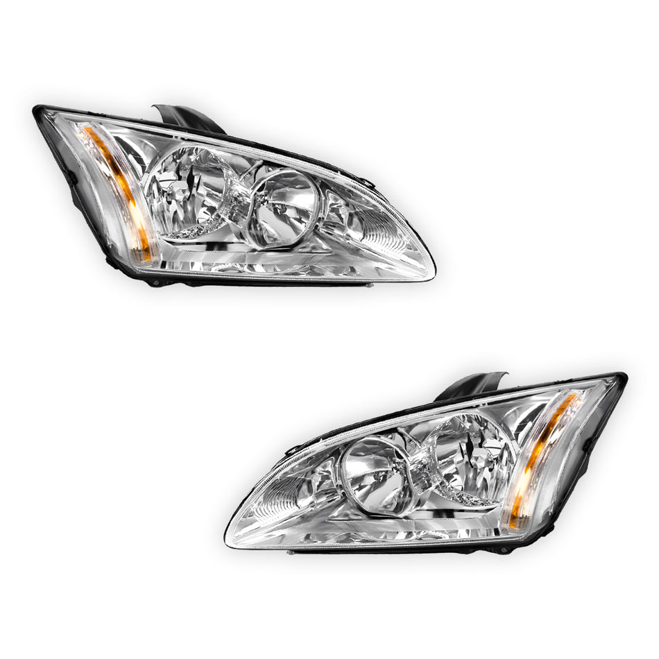 Ford Focus LS / LT (2007 - 2009) OEM Style Headlights LH + RH