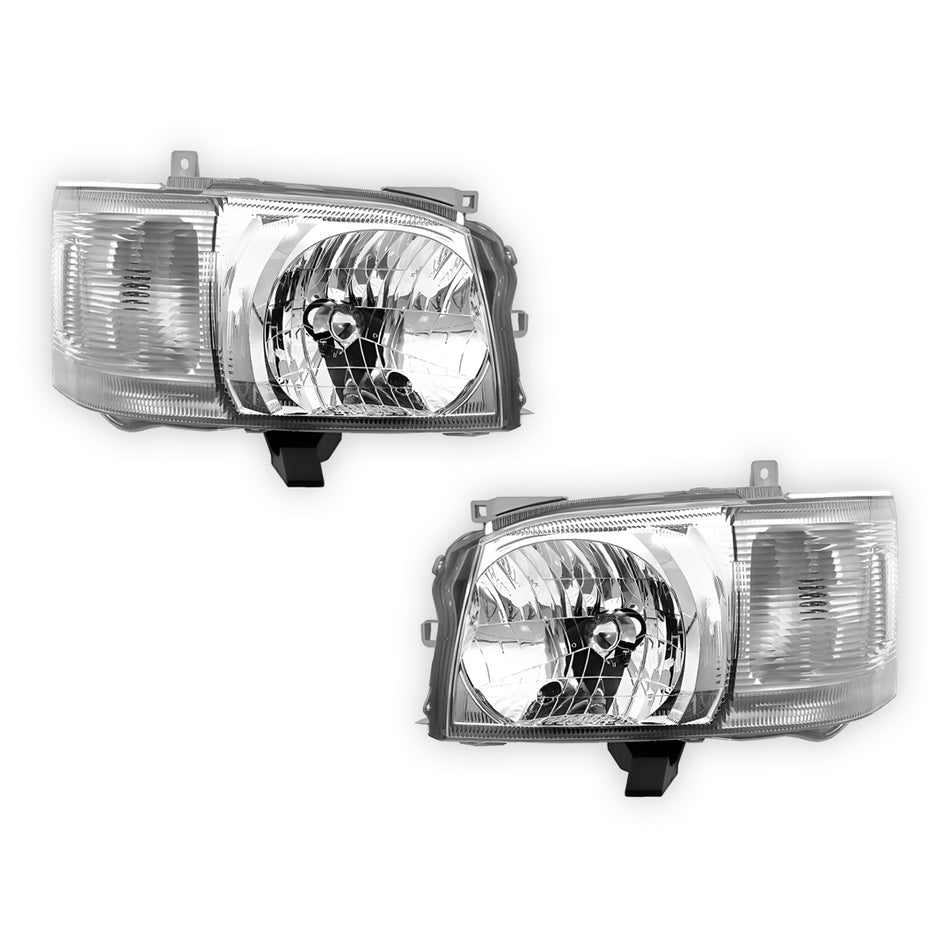 Toyota HiAce High Roof (2005 - 2010) OEM Style Headlights LH + RH