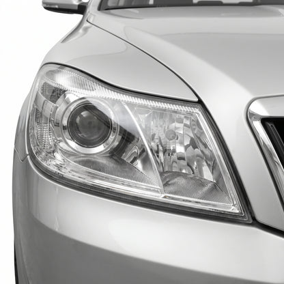 Skoda Octavia 1Z (2009 - 2013) Headlights LH + RH installed close-up