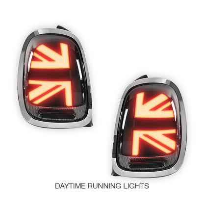 Mini Cooper F55 / F56 / F57 (2014 - 2018) Sequential Smoked Chrome LED Tail Lights LH + RH