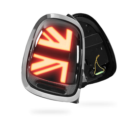 Mini Cooper F55 / F56 / F57 (2014 - 2018) Sequential Smoked Chrome LED Tail Lights LH + RH