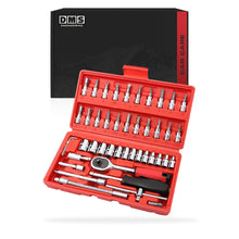 DMS Home Garage Kit - Socket Set + Magnetic Screwdriver Set + Magnetic Tool Trays + Safety Gloves