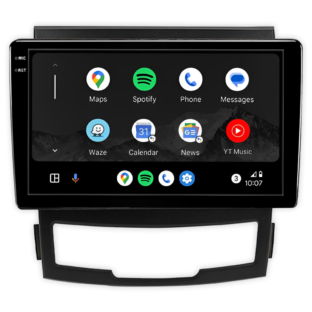 Ssangyong Korando 3 C200 (2010 - 2013) 9" Wireless Android 16 Head Unit for Apple CarPlay / Android Auto