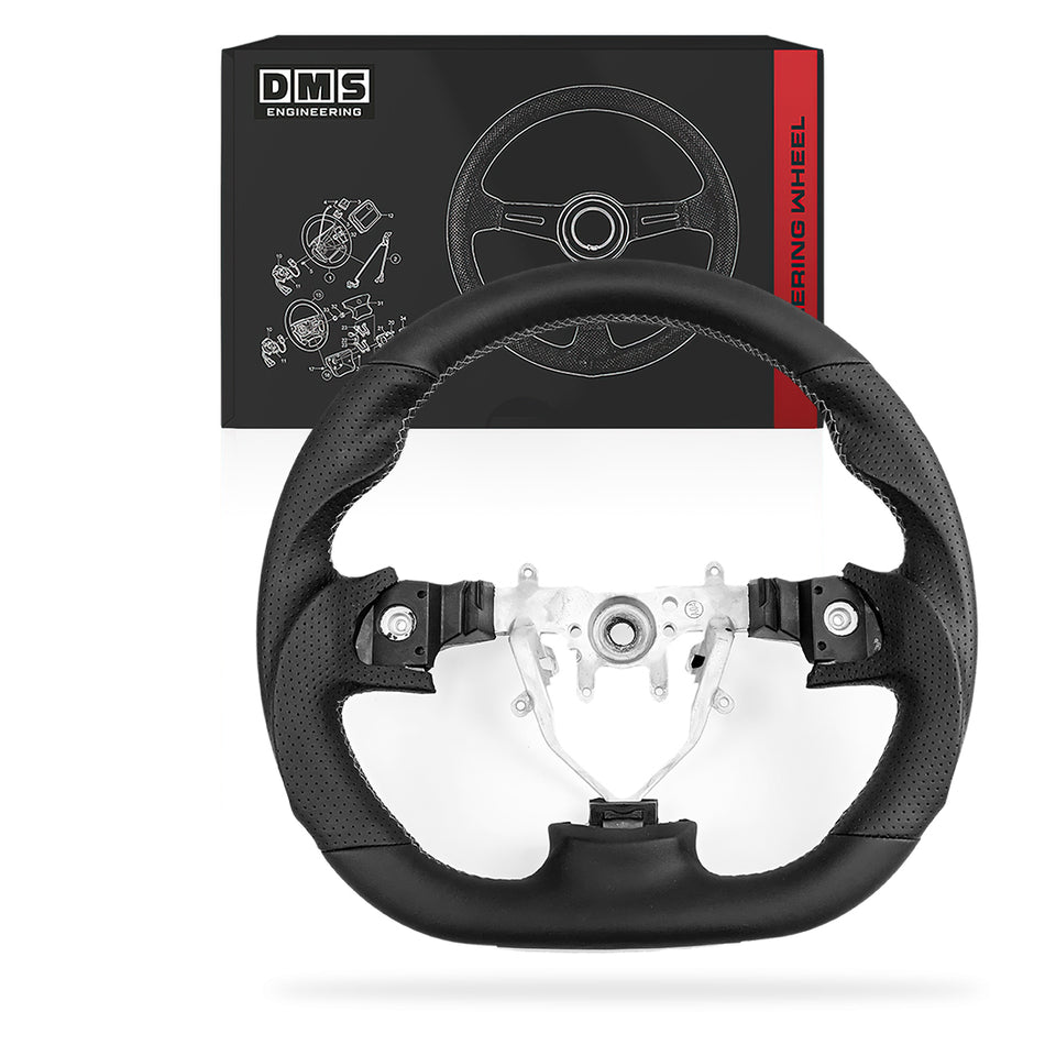 Subaru Impreza GR (2008 - 2013) Full Leather Blue Stitching Steering Wheel