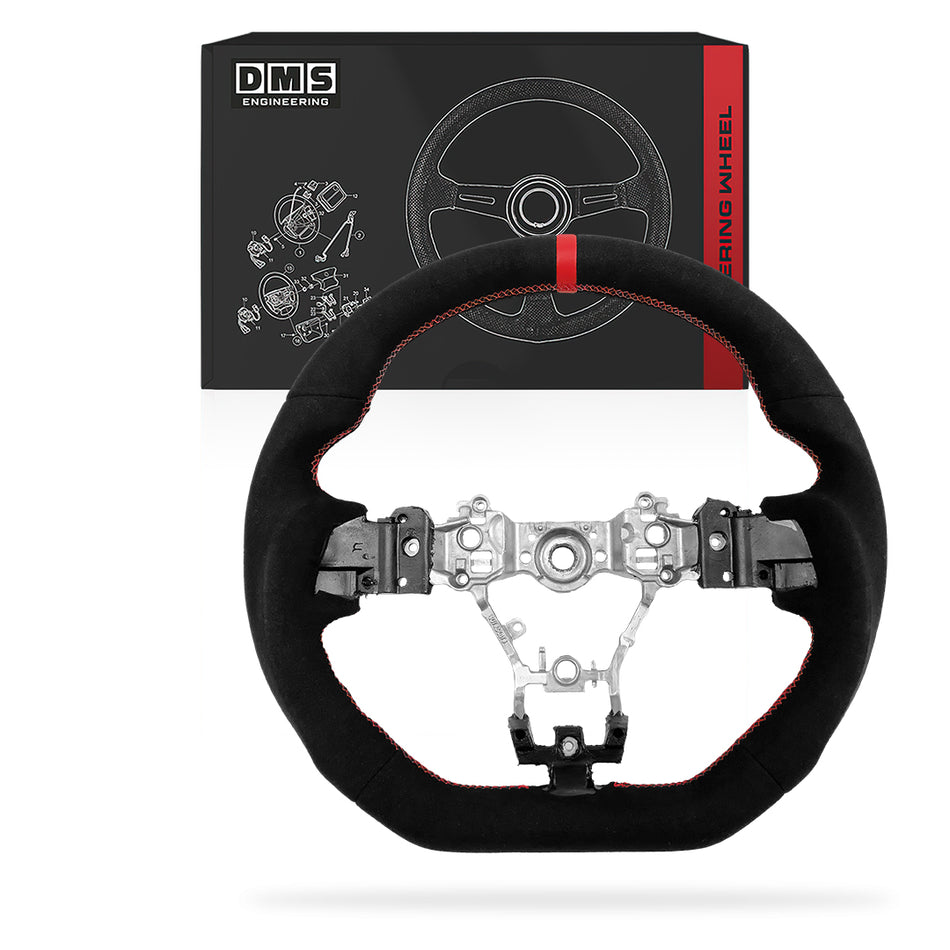 Subaru WRX VA (2015 - 2021) Carbon Fiber Red Line / Red Stitching Steering Wheel