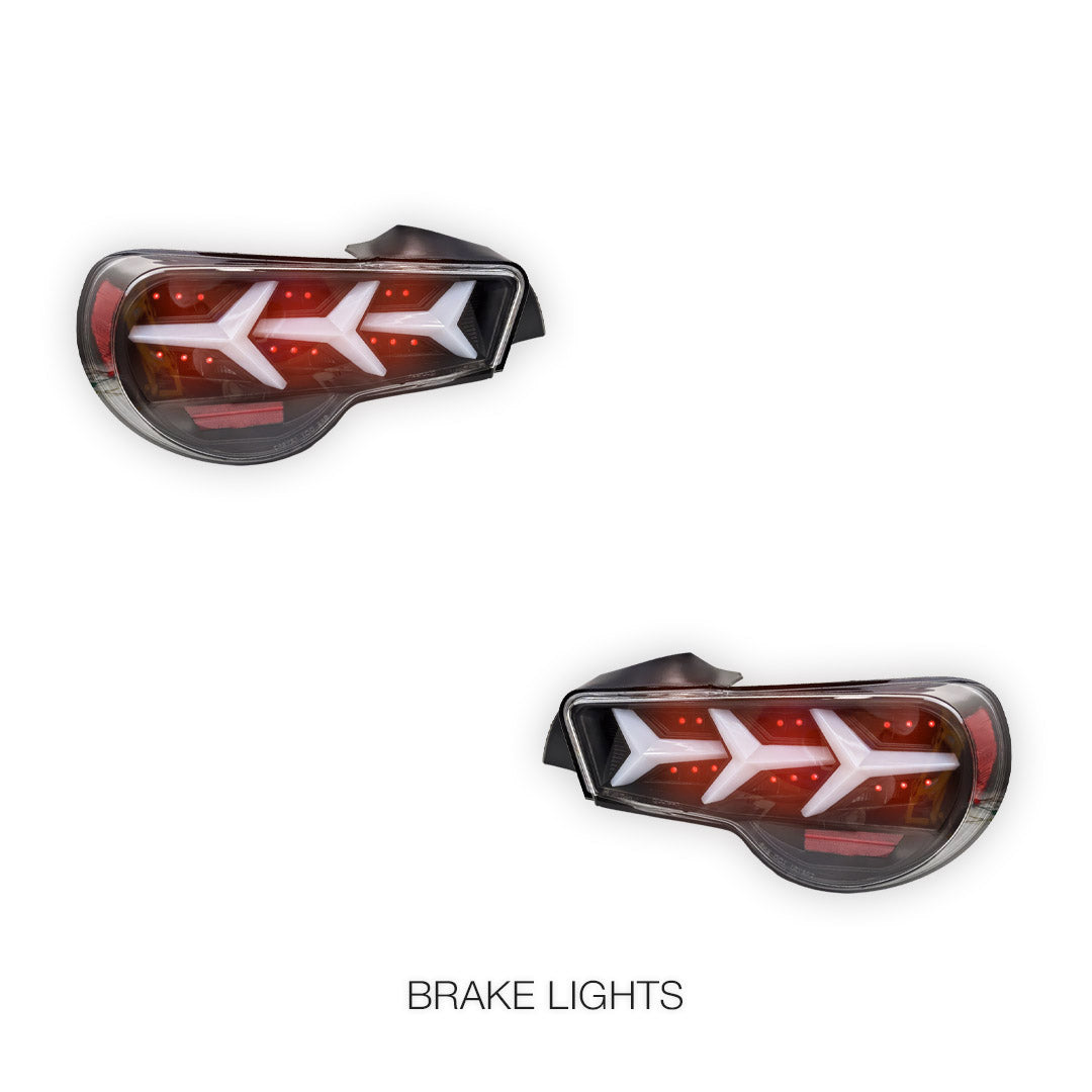 Subaru BRZ 1st Gen. (2012 - 2021) Lambo Style LED Sequential Tail Lights LH + RH