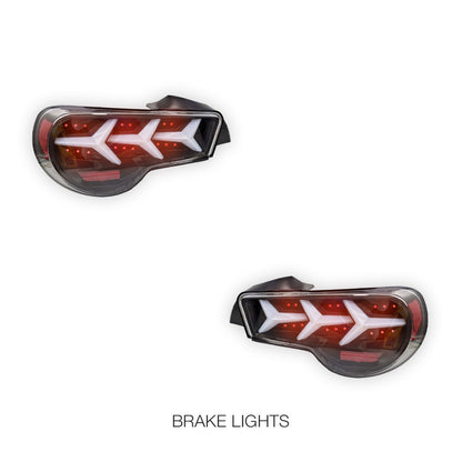 Subaru BRZ 1st Gen. (2012 - 2021) Lambo Style LED Sequential Tail Lights LH + RH