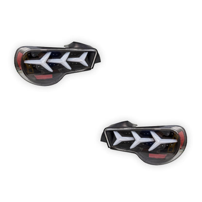 Subaru BRZ 1st Gen. (2012 - 2021) Lambo Style LED Sequential Tail Lights LH + RH