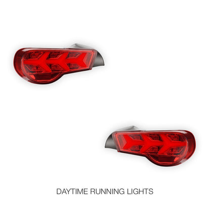 Subaru BRZ 1st Gen. (2012 - 2021) Lambo Style LED Sequential Tail Lights LH + RH
