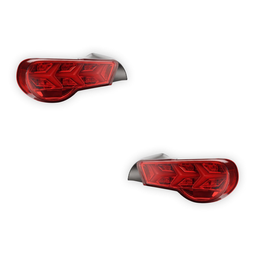 Subaru BRZ 1st Gen. (2012 - 2021) Lambo Style LED Sequential Tail Lights LH + RH
