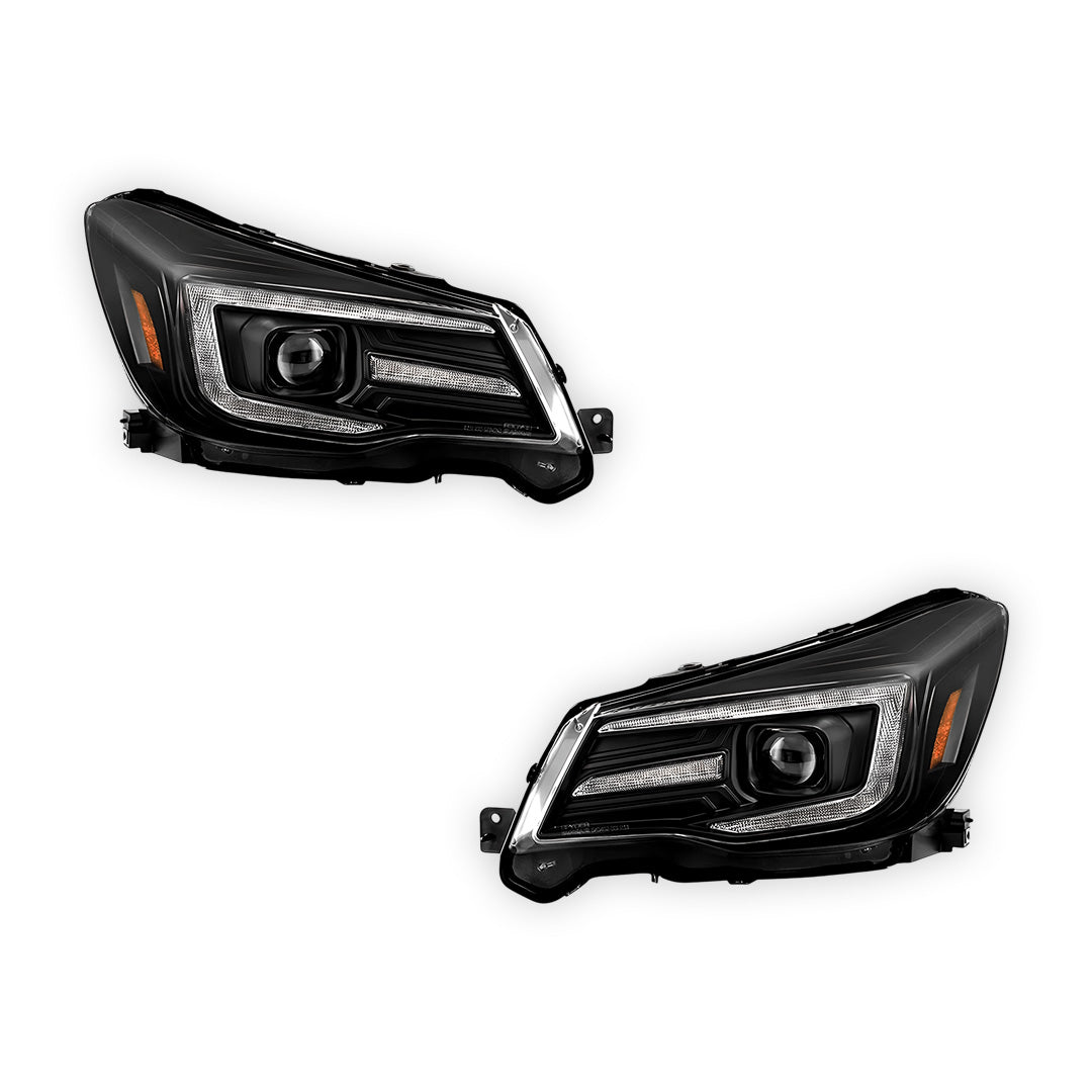 Subaru Forester S4 / SJ (2013 - 2018) HID/Xenon Models DRL LED Projector With Sequential Indicators Headlights LH + RH