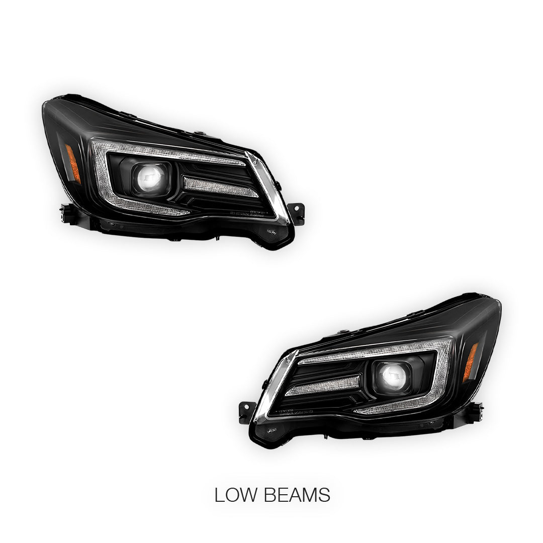 Subaru Forester S4 / SJ (2013 - 2018) HID/Xenon Models DRL LED Projector With Sequential Indicators Headlights LH + RH