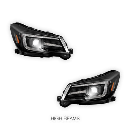 Subaru Forester S4 / SJ (2013 - 2018) HID/Xenon Models DRL LED Projector With Sequential Indicators Headlights LH + RH