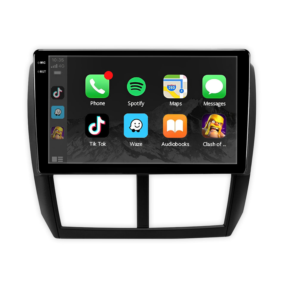 Subaru Forester SH (2007 - 2013) 9" Wireless Android 15 Head Unit for Apple CarPlay / Android Auto