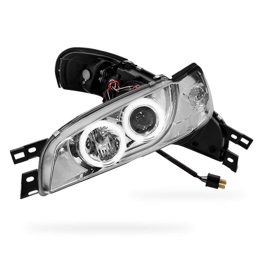 Subaru Impreza GC8 / GF8 22B (1994 - 2000) Crystal CCFL Angel Eyes Projector Headlights LH + RH