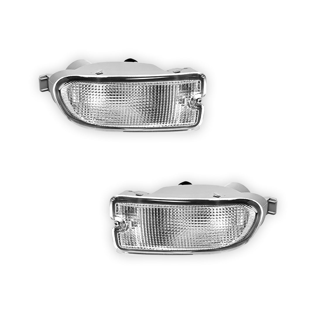 Subaru Impreza GC / GF (1999 - 2000) Crystal Bumper Turn Signal Indicator Lights LH + RH