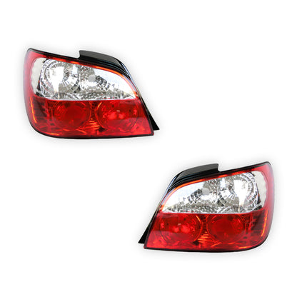 Subaru Impreza GD Sedan / EJ20 (2000 - 2002) Clear Red Altezza Tail Lights LH + RH