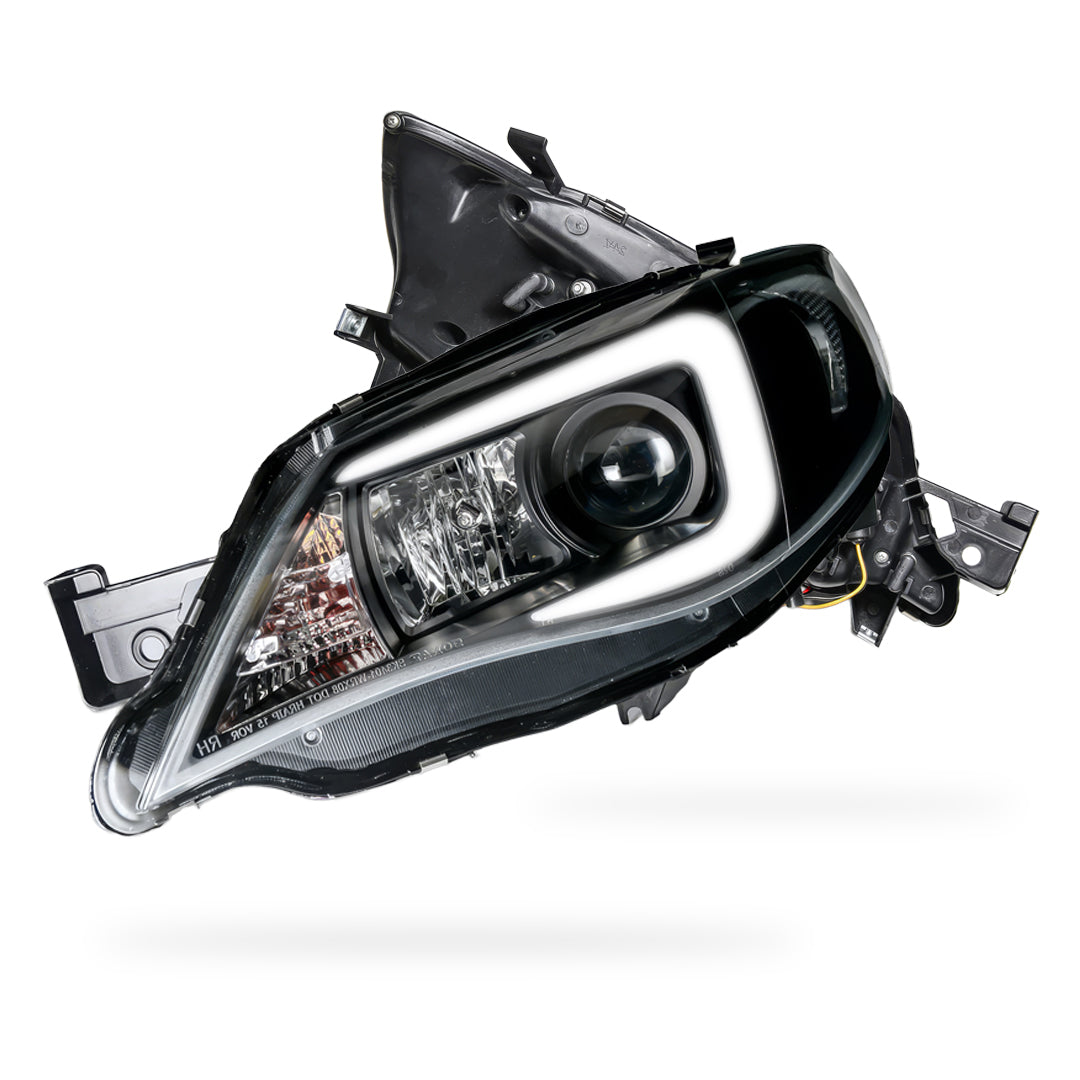 Subaru Impreza WRX STI (2007 - 2013) LED 3D Stripe Bar DRL Projector Headlights LH + RH