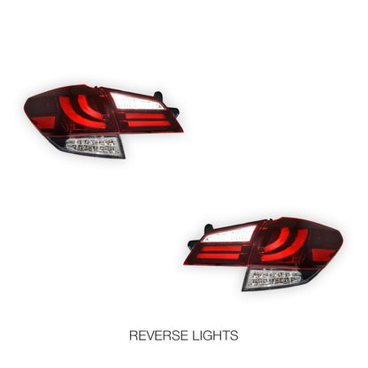 Subaru Liberty BM / BR GEN 5 (2009 - 2014) Sequential CRYSTAL-EYE Full LED Tail Lights LH + RH