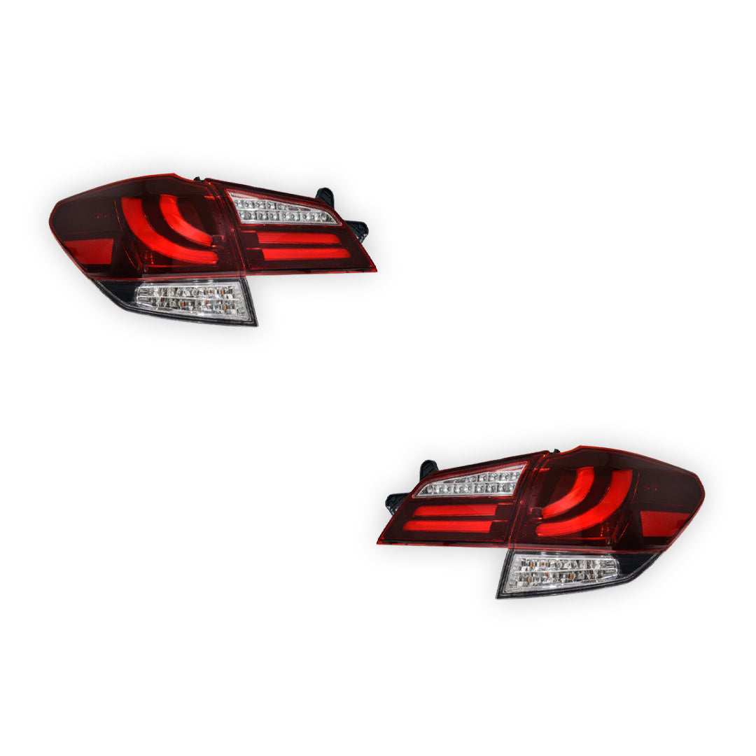 Subaru Liberty BM / BR GEN 5 (2009 - 2014) Sequential CRYSTAL-EYE Full LED Tail Lights LH + RH