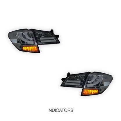 Subaru Liberty BM / BR GEN 5 (2009 - 2014) Sequential CRYSTAL-EYE Full LED Tail Lights LH + RH