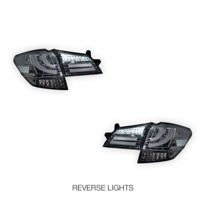 Subaru Liberty BM / BR GEN 5 (2009 - 2014) Sequential CRYSTAL-EYE Full LED Tail Lights LH + RH