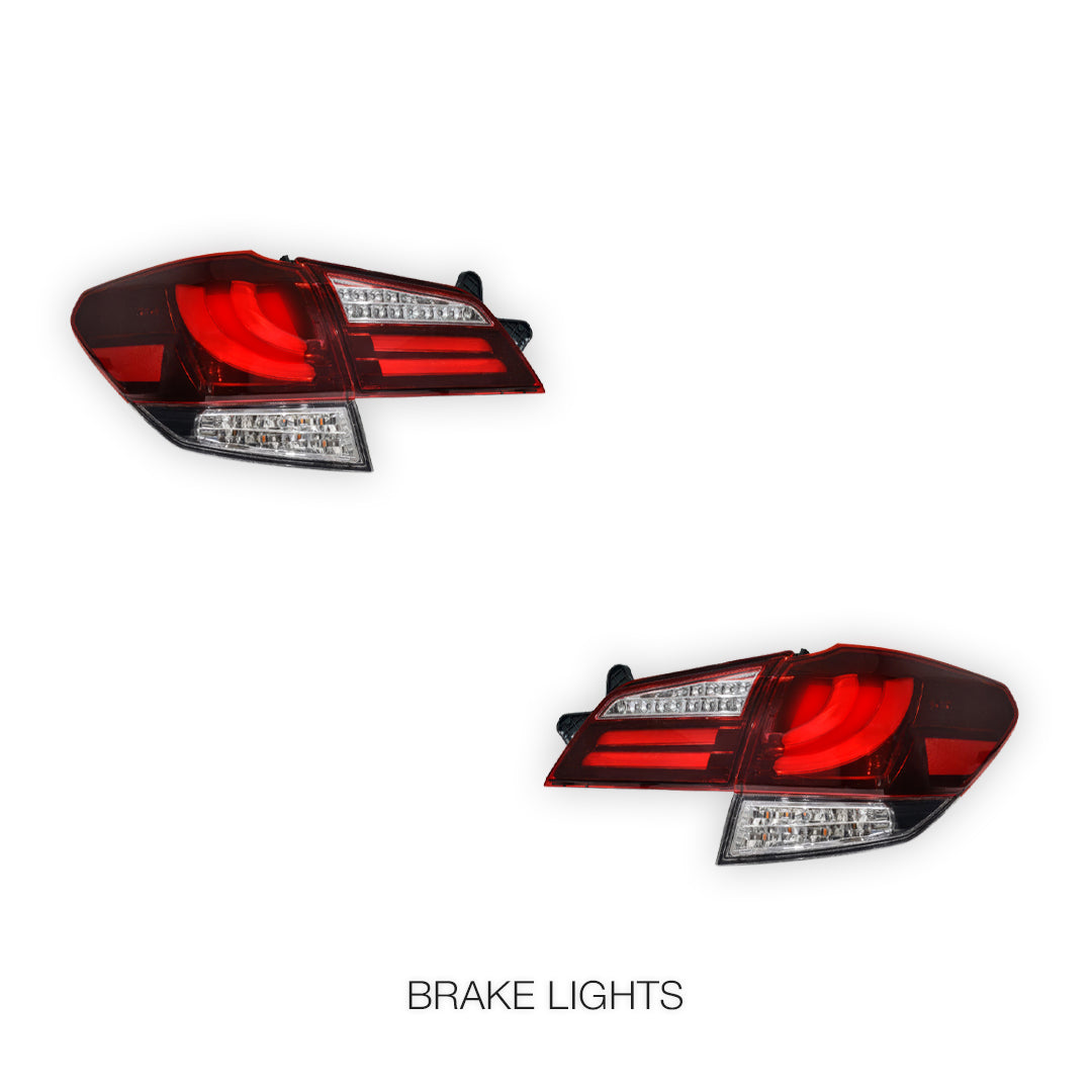 Subaru Outback BR GEN 4 (2009 - 2014) Sequential CRYSTAL-EYE Full LED Tail Lights LH + RH