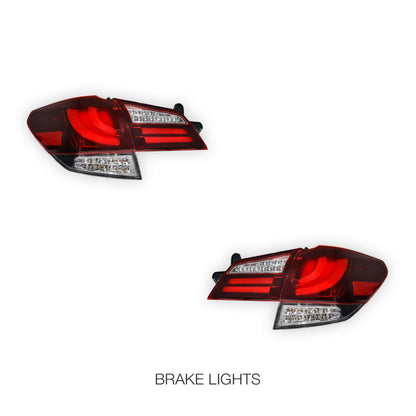 Subaru Outback BR GEN 4 (2009 - 2014) Sequential CRYSTAL-EYE Full LED Tail Lights LH + RH